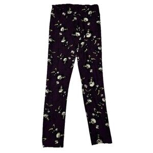 LuLaRoe Disney Collab Minnie Mouse Leggings Women's One Size Purple Yellow